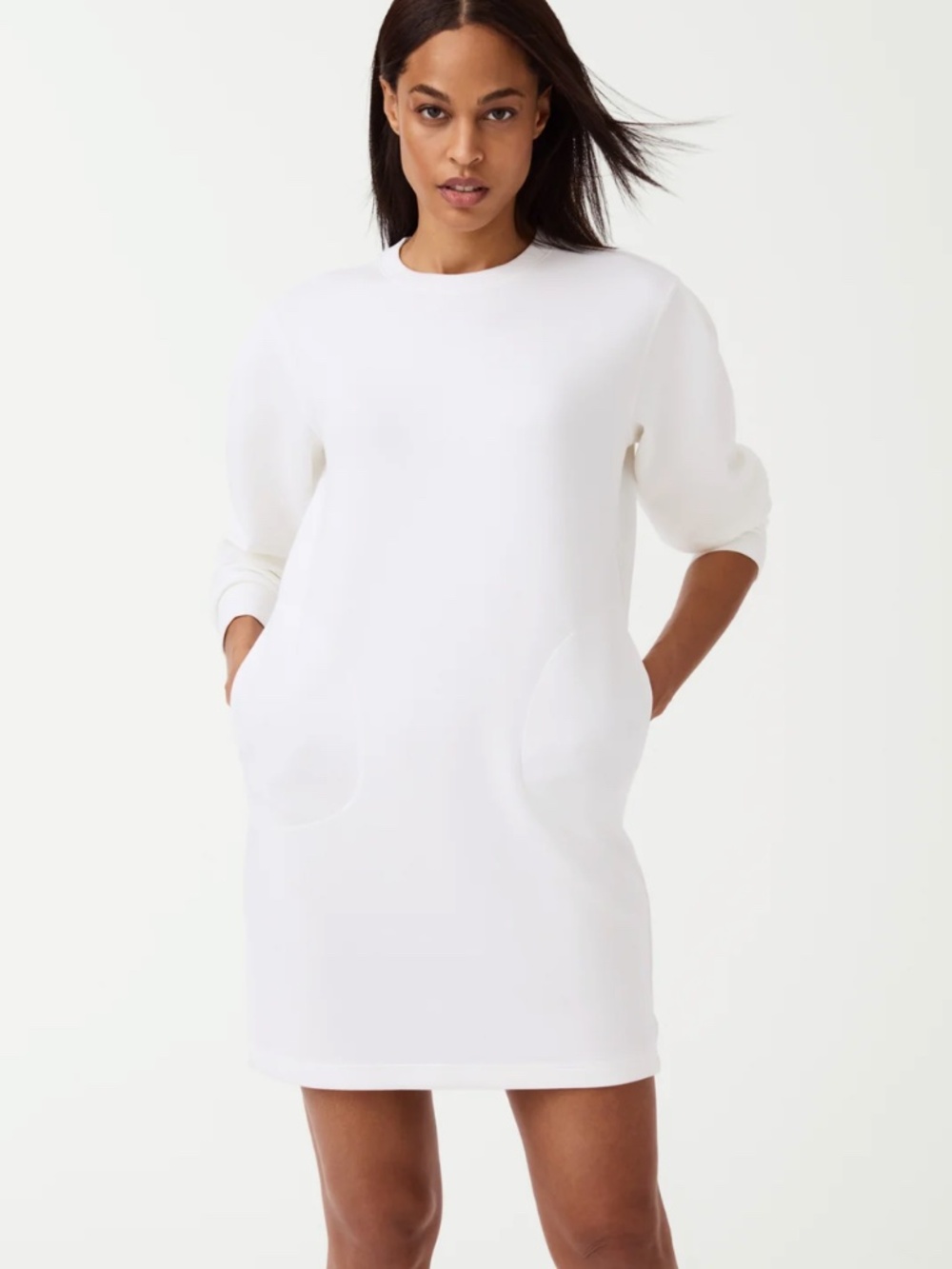 Spanx AirEssentials Crew Neck Dress - Powder, XS